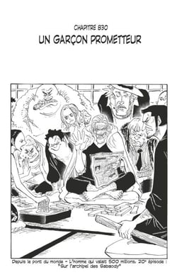 One Piece édition originale - Chapitre 830 - Un garçon prometteur