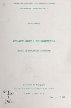Espace rural Bourguignon : essai de typologie cantonale
