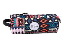 Trousse Rip Curl - 2 compartiments - Carré - Multicolore ethnique