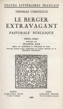 Le Berger extravagant - Pastorale burlesque