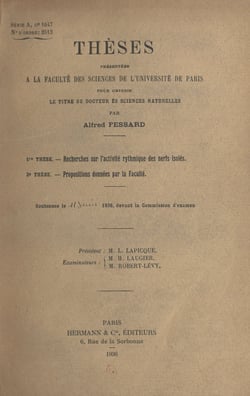 Recherches sur l'activité rythmique des nerfs isolés - Suivi de Propositions données par la Faculté : l'excitation chimique des muscles