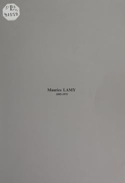 Maurice Lamy, 1895-1975