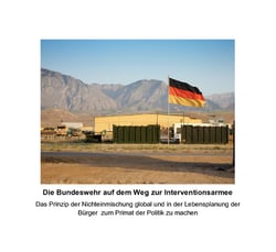 Die Bundeswehr auf dem Weg zur Interventionsarmee - Das Prinzip der Nichteinmischung global und in der Lebensplanung der Bürger  zum Primat der Politik zu machen