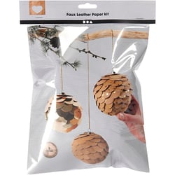Mini kit créatif - 3 Boules « pomme de pin »