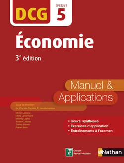 Economie - Manuel et applications - DCG 5  (E-PUB2) - 2016 - Format : ePub 2