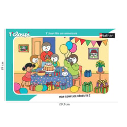 Puzzle cadre 15 pièces - T'choupi fête son anniversaire