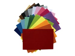 Set 20 feuilles feutrines multicolores - Créalia