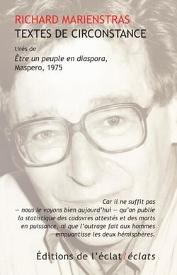 Textes de circonstance - tirés de «Etre un peuple en diaspora»