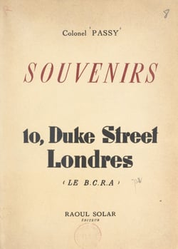Souvenirs (2) - 10, Duke Street, Londres : le B.C.R.A.