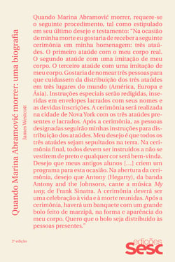 Quando Marina Abramovic morrer - Uma biografia