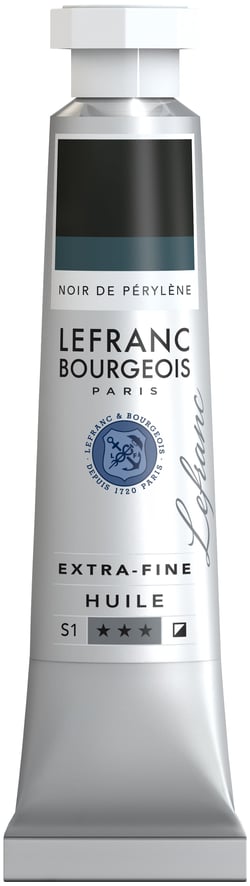 Peinture à l'huile extrafine - 20 ml - noir de perylene