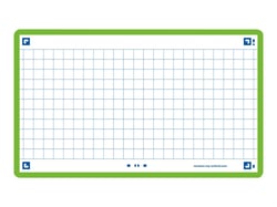 80 flashcards - 7,5 x 12,5 cm - Flash 2.0 Oxford - Petits carreaux - cadre vert