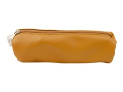 Trousse ronde - 1 compartiment - Camel - Cultura
