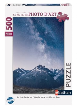 Puzzle N 500 pièces - La Voie lactée sur l’Aiguille Verte / Florian Riou