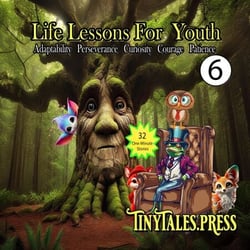 Life Lesson for Youth #6, Adaptability, Perseverance, Curiosity, Courage, Patience - Tiny Tales Books, #6