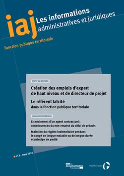 IAJ : Création des emplois d’expert de haut niveau et de directeur de projet - Mars 2022