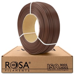 Filament pour imprimante 3D - PLA Starter - Rosa3D - 1,75 mm - 1 kg Refill - Chocolat