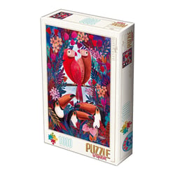 Puzzle 1000 pièces - Oiseaux tropicaux - Andrea Kurti