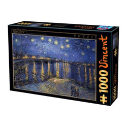 Puzzle 1000 pièces - Nuit Etoilée sur le Rhône - vincent Van Gogh