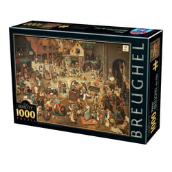 Puzzle 1000 pièces - The Fight Between Carnival and Lent - Pieter Brueghel