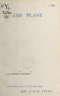 Poésie plane