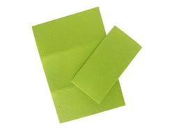 Set 2 feuilles feutrines vertes - Créalia