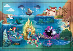 Puzzle 1000 pièces - Story Maps - Disney - La Petite Sirène