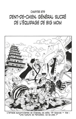 One Piece édition originale - Chapitre 879 - Dent-de-chien, général sucré de l'équipage de Big Mom