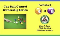 Cue Ball Control Ownership Series, Portfolio #5 of 12 - Cue Ball Control Ownership Series, #5
