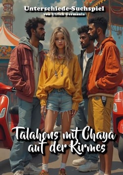 Talahons mit Chaya auf der Kirmes - Finde die Unterschiede Suchspiel Bilderbuch für Erwachsene