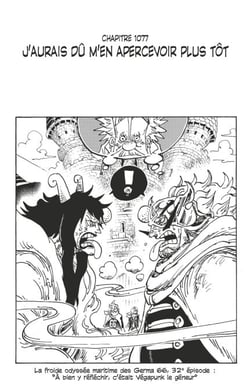 One Piece édition originale - Chapitre 1077 - J'aurais dû m'en apercevoir plus tôt
