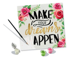 Peinture au numéro Ravensburger - CreArt - Make your dreams happen - 20 x 20 cm