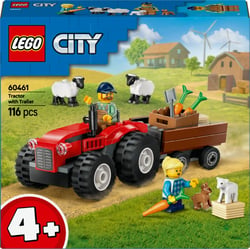 LEGO® 60461 - Tracteur agricole rouge avec remorque et moutons - LEGO® City