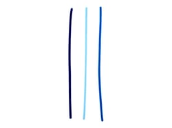 Set 30 fils chenille bleu clair bleu roi bleu marine - Créalia