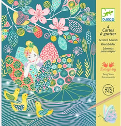 L'étang - 4 cartes à gratter - Djeco