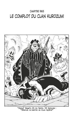 One Piece édition originale - Chapitre 965 - Le complot du clan Kurozumi