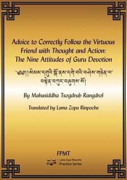 Advice to Correctly Follow the Virtuous Friend with Thought and Action: The Nine Attitudes of Guru Devotion eBook
