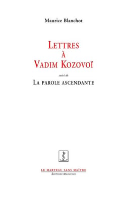 Lettres à Vadim Kozovoï