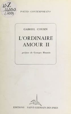 L'ordinaire amour