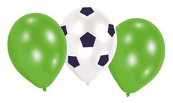 6 Ballons latex - Kicker Party