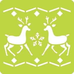 6 pochoirs Noël