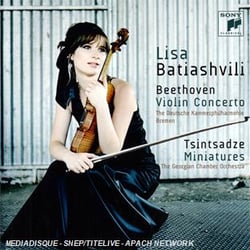 Beethoven : concerto pour violon Tsintsadze : miniatures - CD