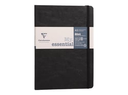 Carnet - Format A5 14.8 x 21 cm - Age Bag My essential - Clairefontaine - 192 pages lignées - Noir