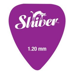Shiver - 12 médiators nylon 1.20 violet