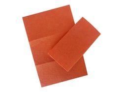 Set 2 feuilles feutrines oranges - Créalia