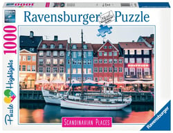 Puzzle 1000 pièces - Copenhague, Danemark (Puzzle Highlights)