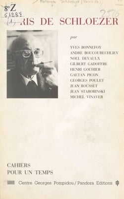 Boris de Schloezer - Prolongement d'une soirée "Revue parlée" du Centre Pompidou, 18 juin 1979