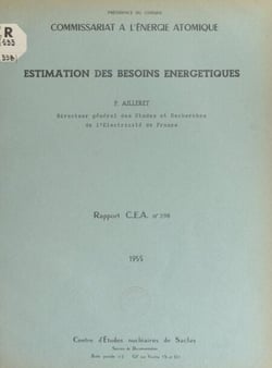 Estimation des besoins énergétiques - Communication du CEA à la Conférence de Genève