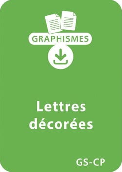 Jeux graphiques autour des lettres GS/CP - Lettres décorées - Un lot de 29 fiches à télécharger