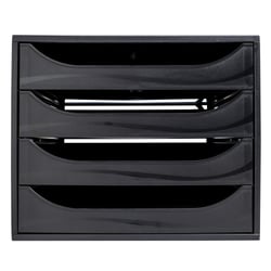 Ecobox -Caisson 4 tiroirs ECOBlack - noir